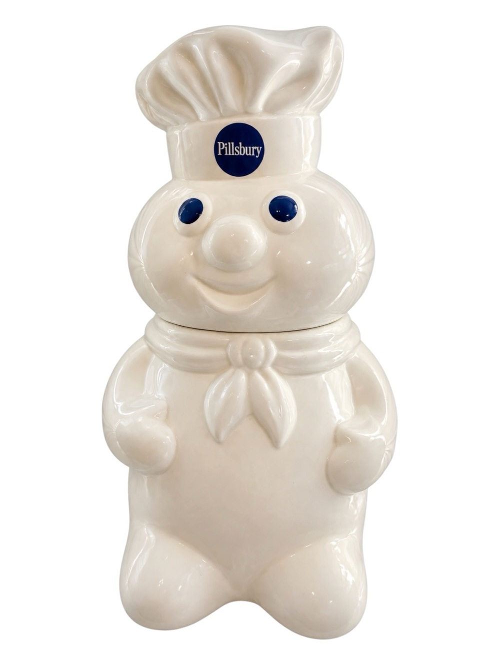 Vintage 1988 Pillsbury Doughboy Ceramic Cookie Jar – Collectible